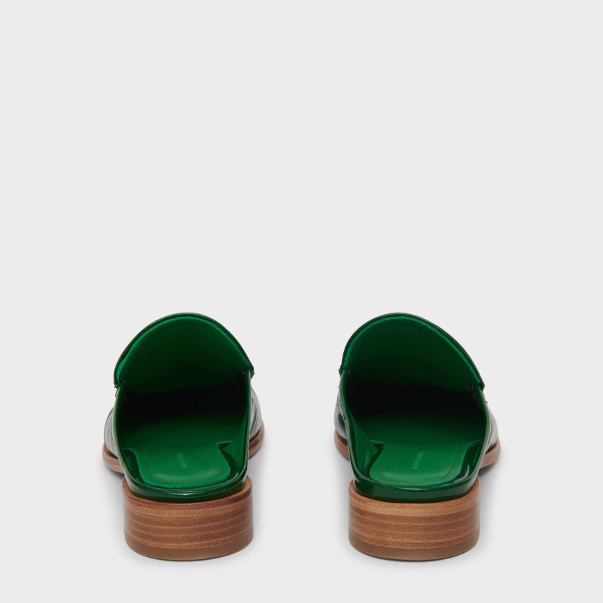 Women's Mansur Gavriel Walker Mules Green | AU 5649SL